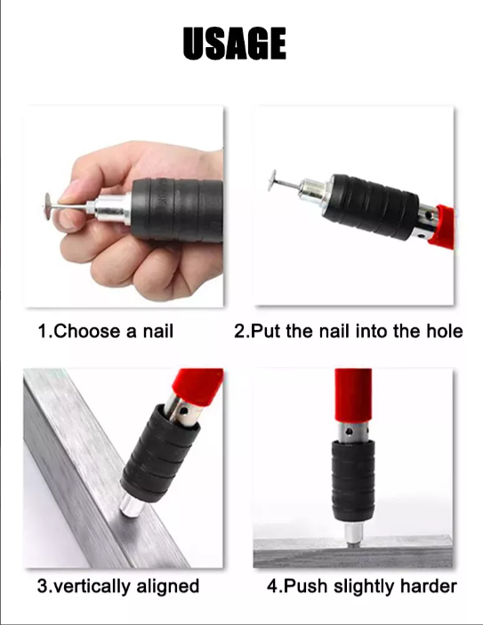 Miniatura 1 de Pistola Clavos Acero Neumática Clavadora